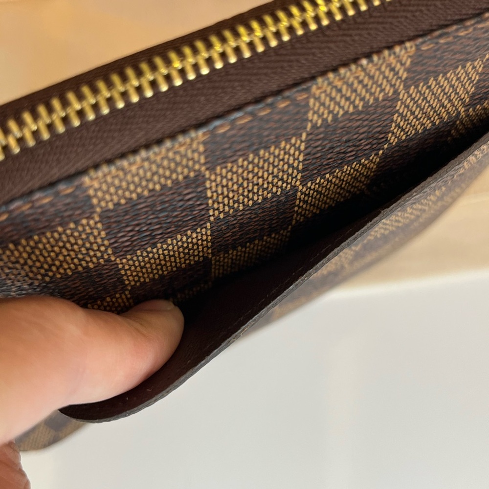 🎀 Louis Vuitton Damier Ebene Canvas Olav Organizer Zip Around Wallet - Picture 6 of 15